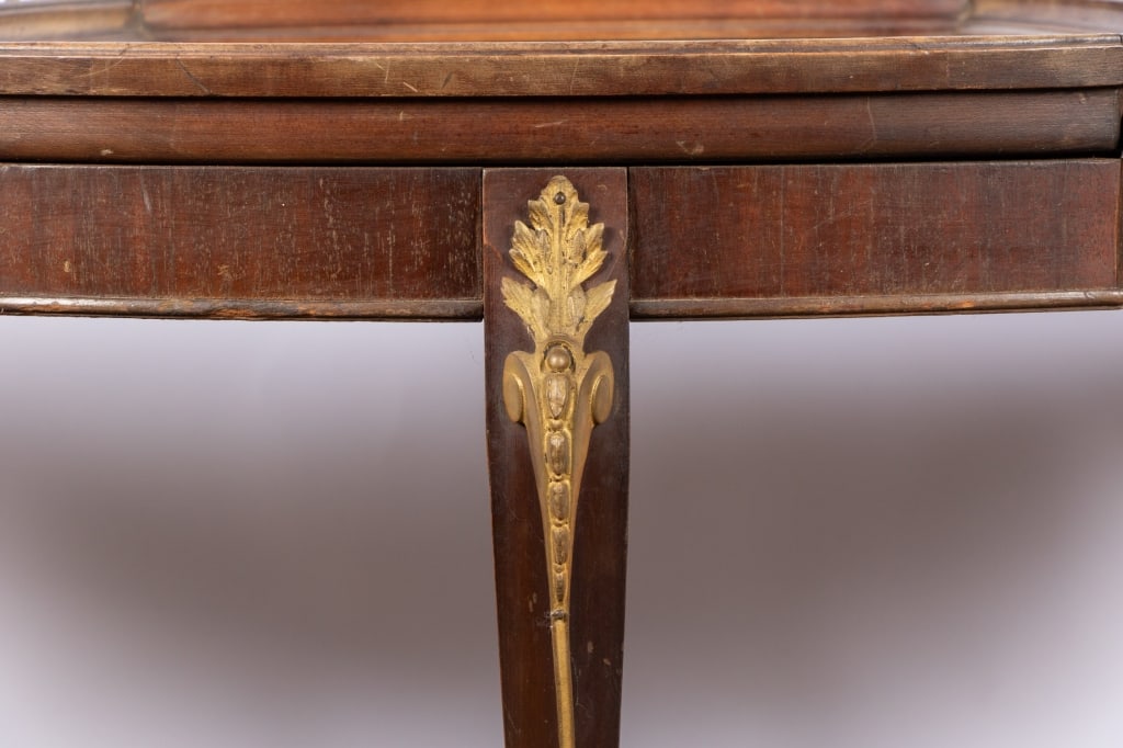 FRENCH LOUIS XVI STYLE MARQUETRY COFFEE TABLE - 4