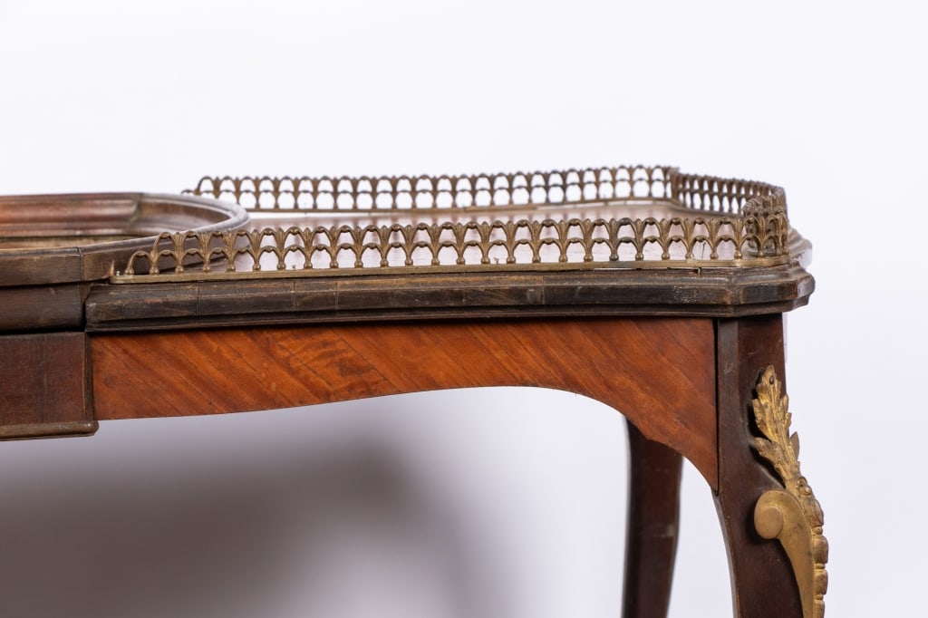 FRENCH LOUIS XVI STYLE MARQUETRY COFFEE TABLE - 5