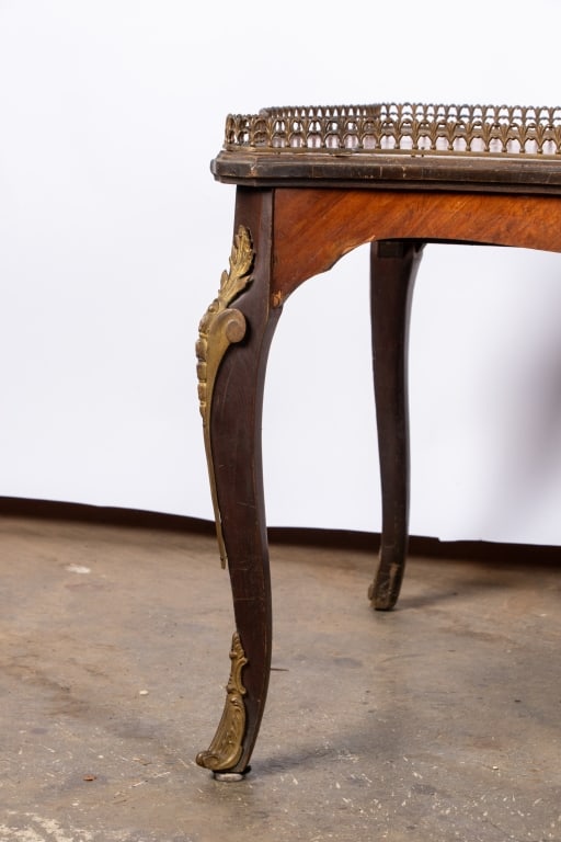 FRENCH LOUIS XVI STYLE MARQUETRY COFFEE TABLE - 6
