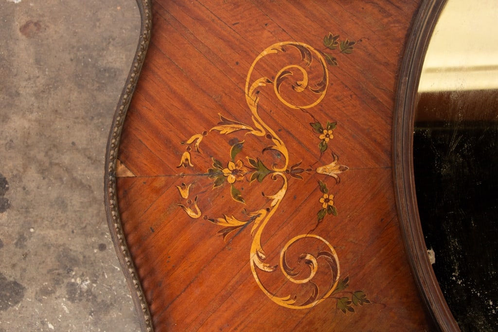 FRENCH LOUIS XVI STYLE MARQUETRY COFFEE TABLE - 8