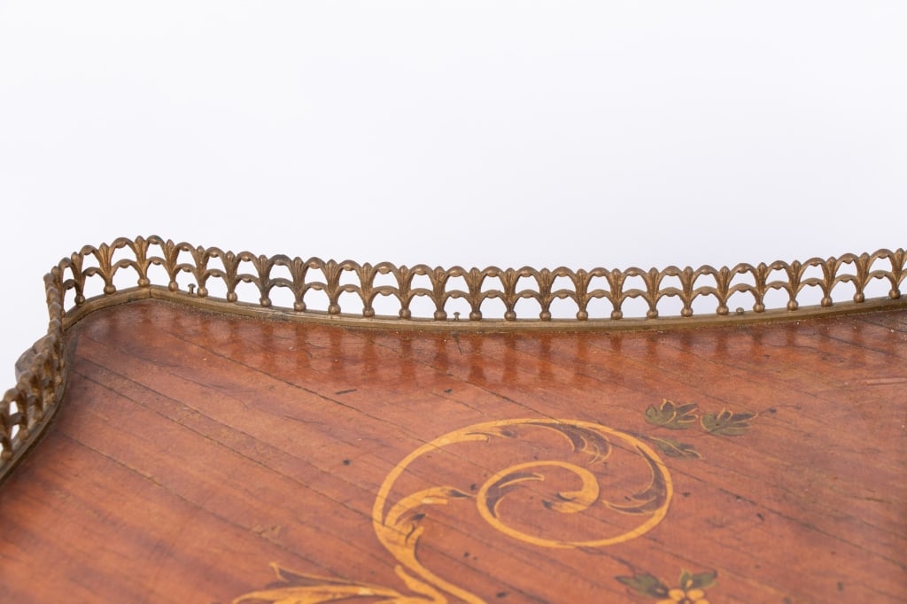 FRENCH LOUIS XVI STYLE MARQUETRY COFFEE TABLE - 9