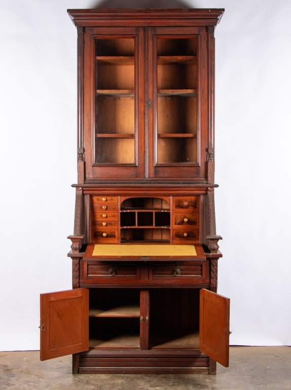 DROP FRONT SECRETARY DESK - 4