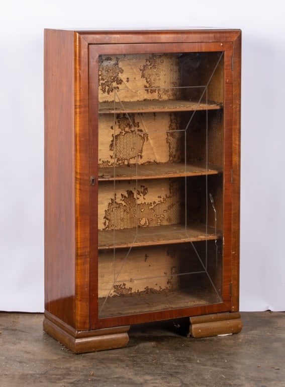 BIEDERMEIER STYLE VITRINE BOOKCASE - 2