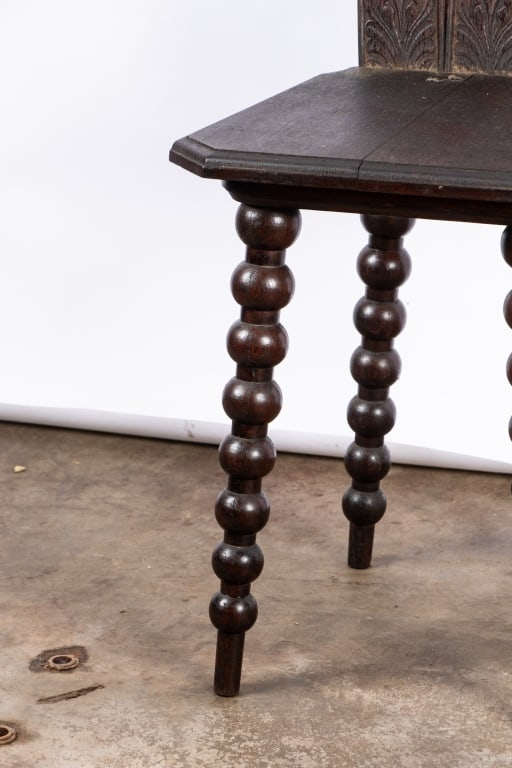SPANISH COLONIAL STYLE CARVED SIDE CHAIR - 5