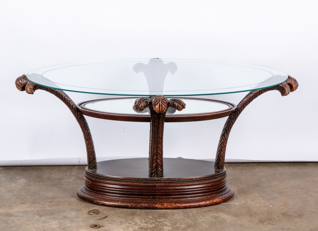 HOLLYWOOD REGENCY MIRRORED COFFEE TABLE - 2