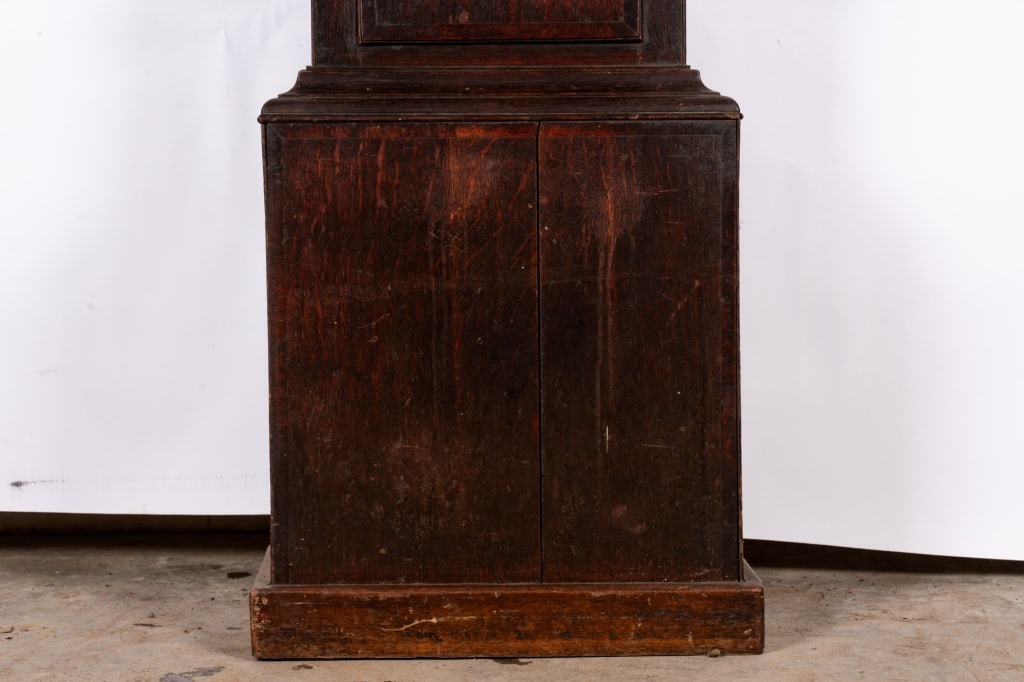 ANTIQUE OAK LONGCASE CLOCK - 3