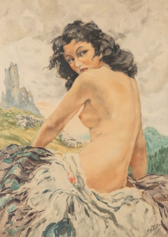YVES DIEY NUDE WOMAN LITHOGRAPH - 4
