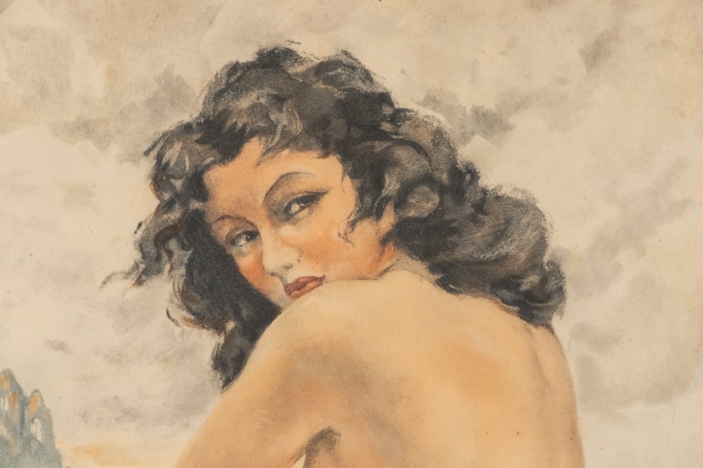 YVES DIEY NUDE WOMAN LITHOGRAPH - 5