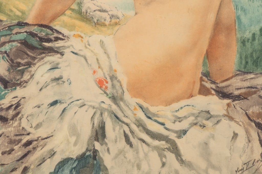 YVES DIEY NUDE WOMAN LITHOGRAPH - 7