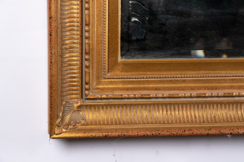 VINTAGE ORNATE GILT WALL MIRROR - 5