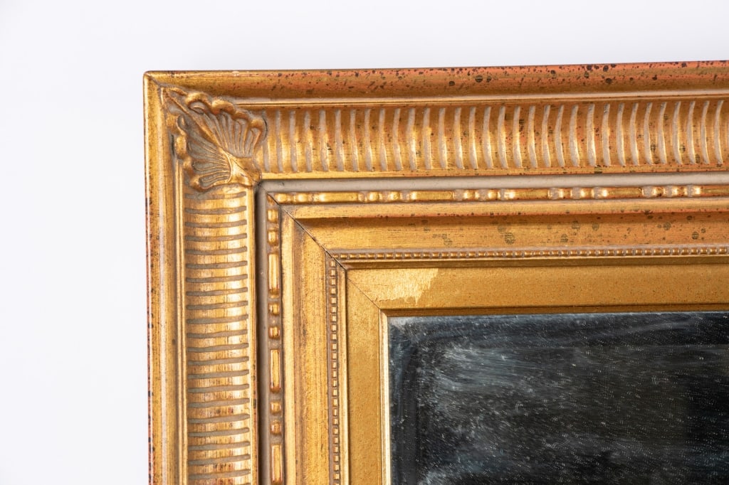 VINTAGE ORNATE GILT WALL MIRROR - 6