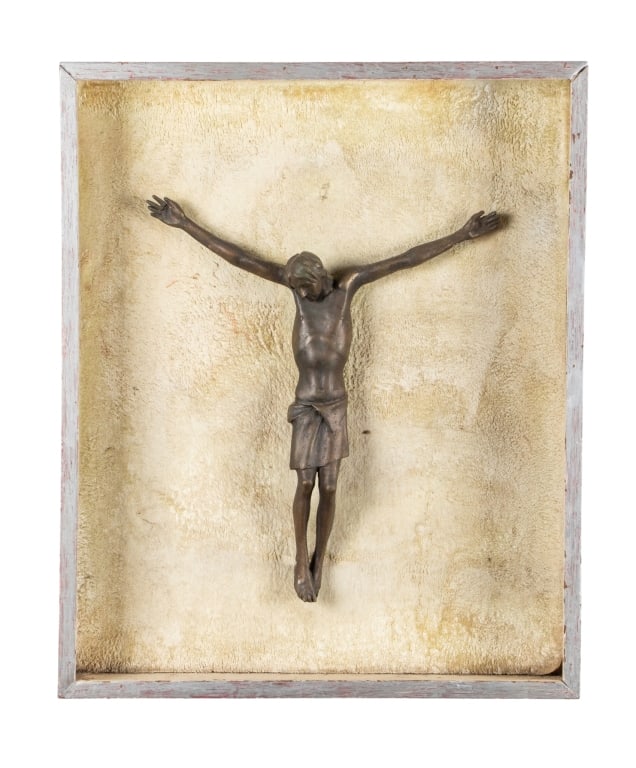 VINTAGE METAL CRUCIFIX (1 of 6)