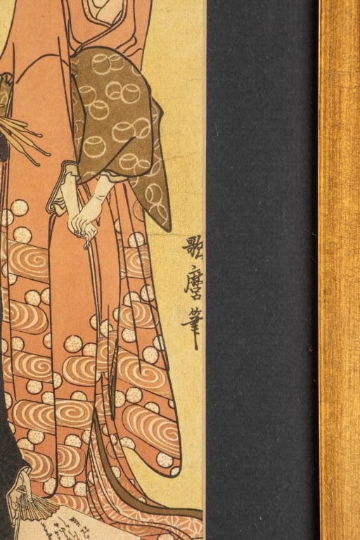 PAIR OF JAPANESE WOODBLOCKS - 10