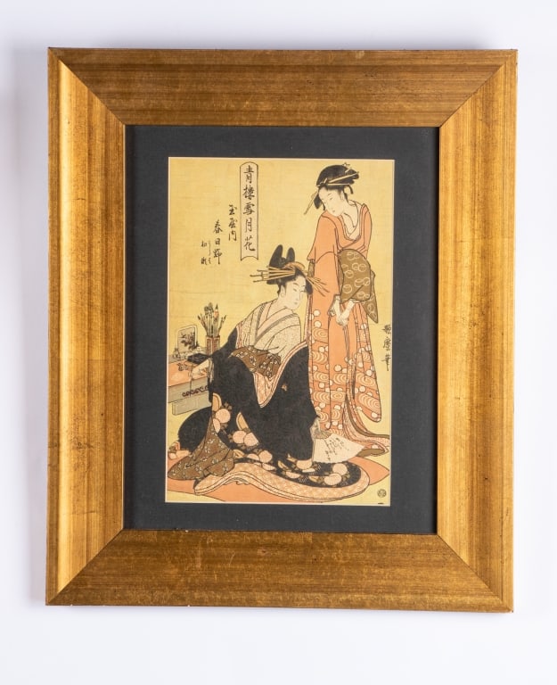 PAIR OF JAPANESE WOODBLOCKS - 7
