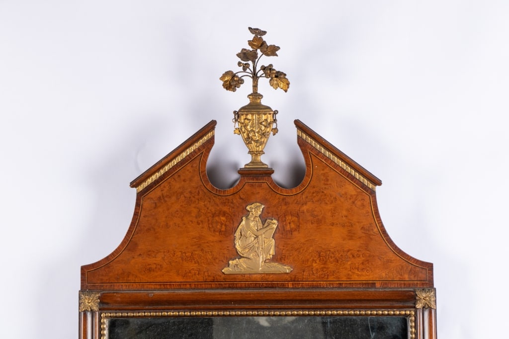 20TH CENTURY MAHOGANY WALL MIRROR - 2