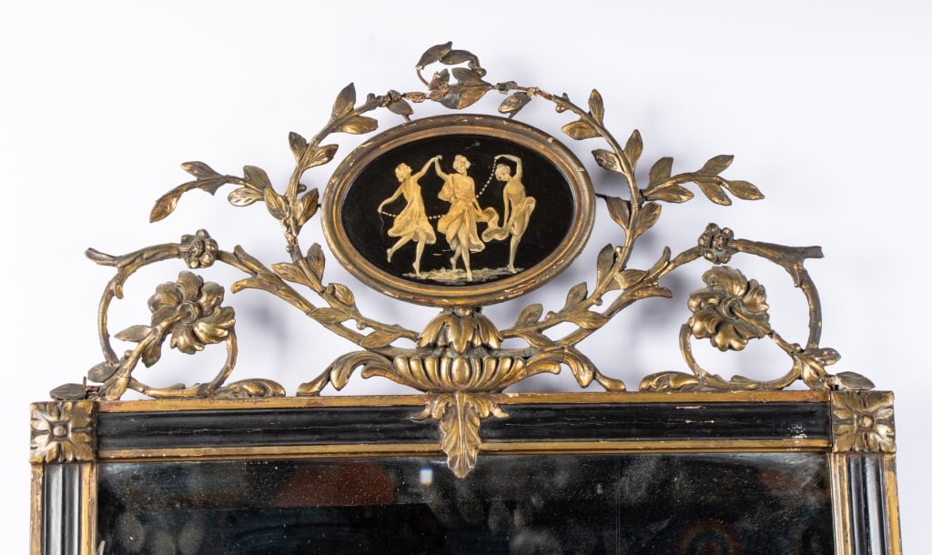 NEOCLASSICAL STYLE CARVED WALL MIRROR - 6