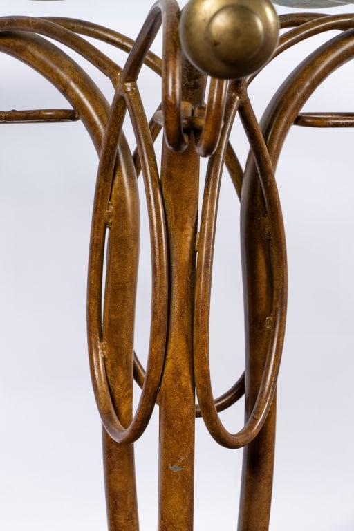 MODERN METAL & GLASS ACCENT TABLE - 7