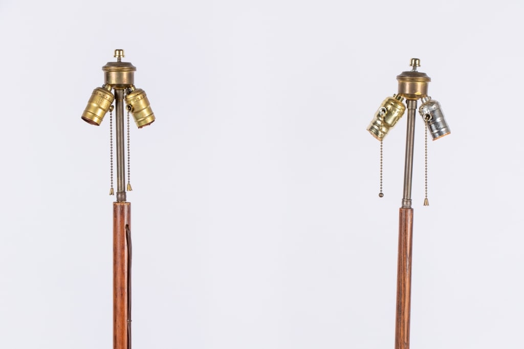PAIR OF 20TH CENTURY BUTTER CHURN FLOOR LAMPS - 3