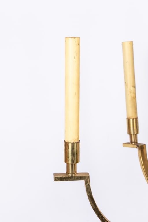 MODERN BRASS 12-ARM CHANDELIER - 8