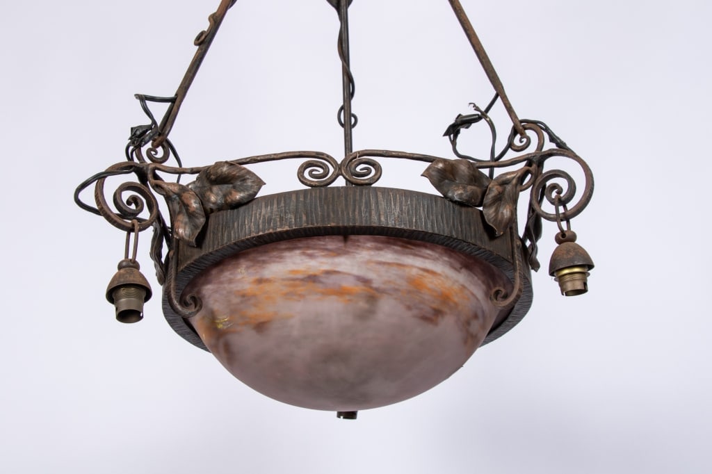 MULLER FRERES STYLE CHANDELIER - 6