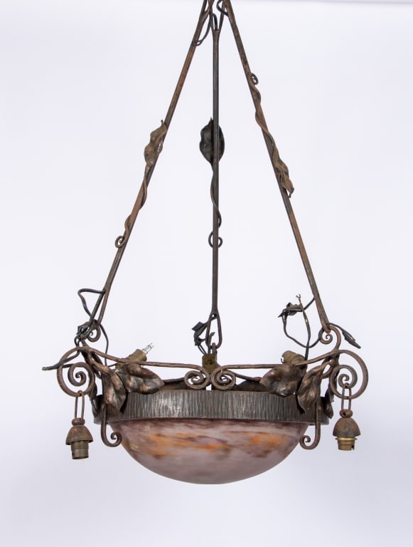 MULLER FRERES STYLE CHANDELIER - 7