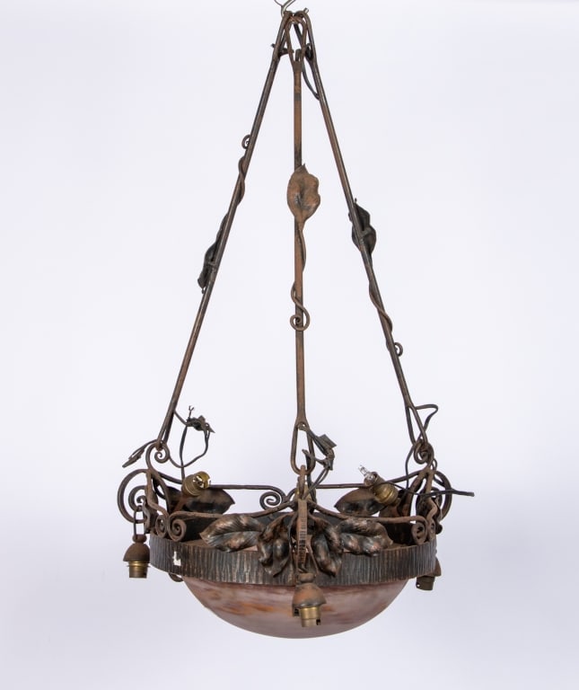MULLER FRERES STYLE CHANDELIER - 8