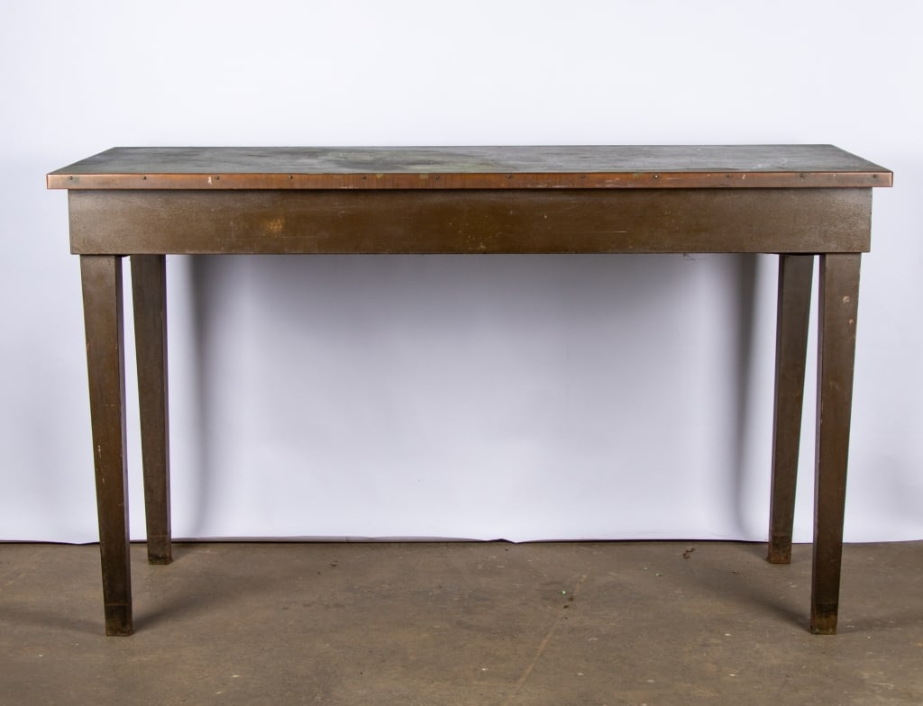 VINTAGE METAL WORK TABLE - 2
