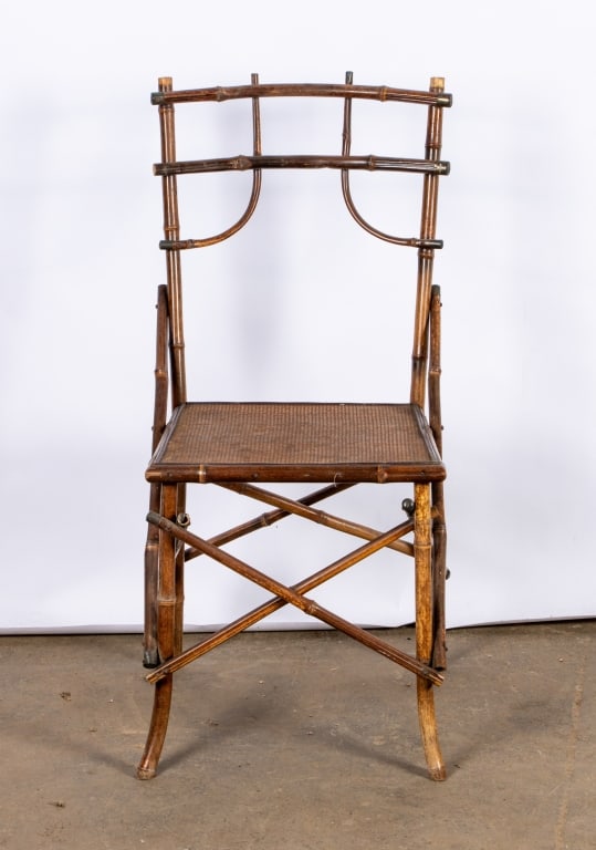 20TH CENTURY BAMBOO ACCENT CHAIR - 2