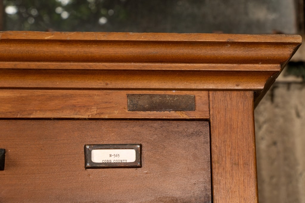 HAMILTON 38-DRAWER OAK FILE CABINET - 7