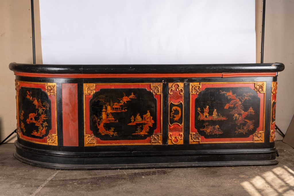 20TH C. CHINOISERIE BAR COUNTER - 2