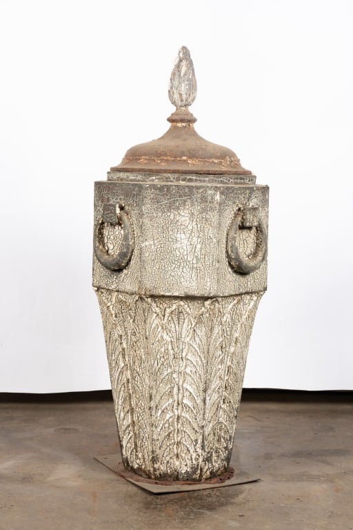VINTAGE LIDDED GARDEN URN - 2