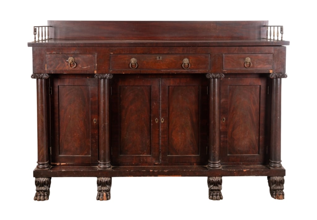 EMPIRE STYLE MAHOGANY SIDEBOARD (1 of 8)