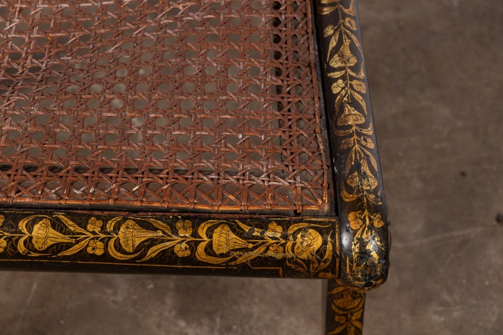 PAIR OF REGENCY WOOD & PARCEL GILT SIDE CHAIRS - 8
