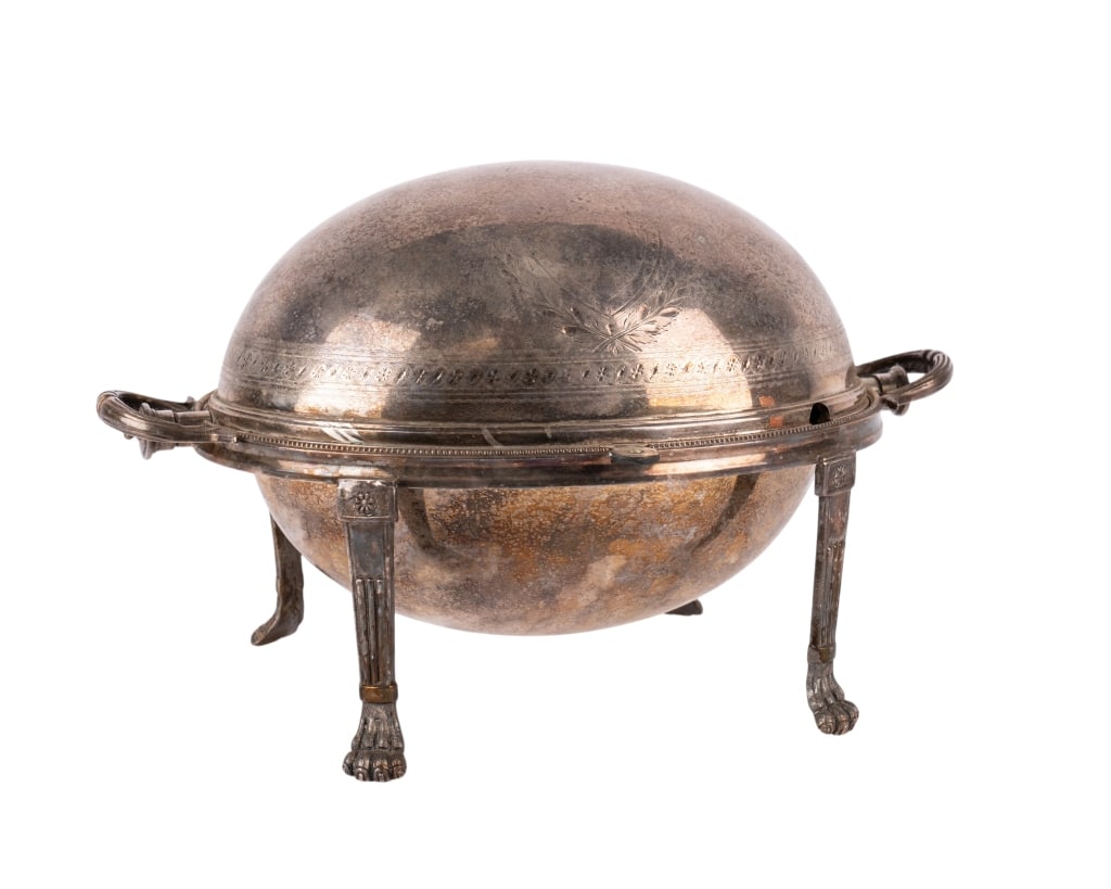 SHEFFIELD SILVERPLATE DOMED BREAKFAST SERVER (1 of 7)