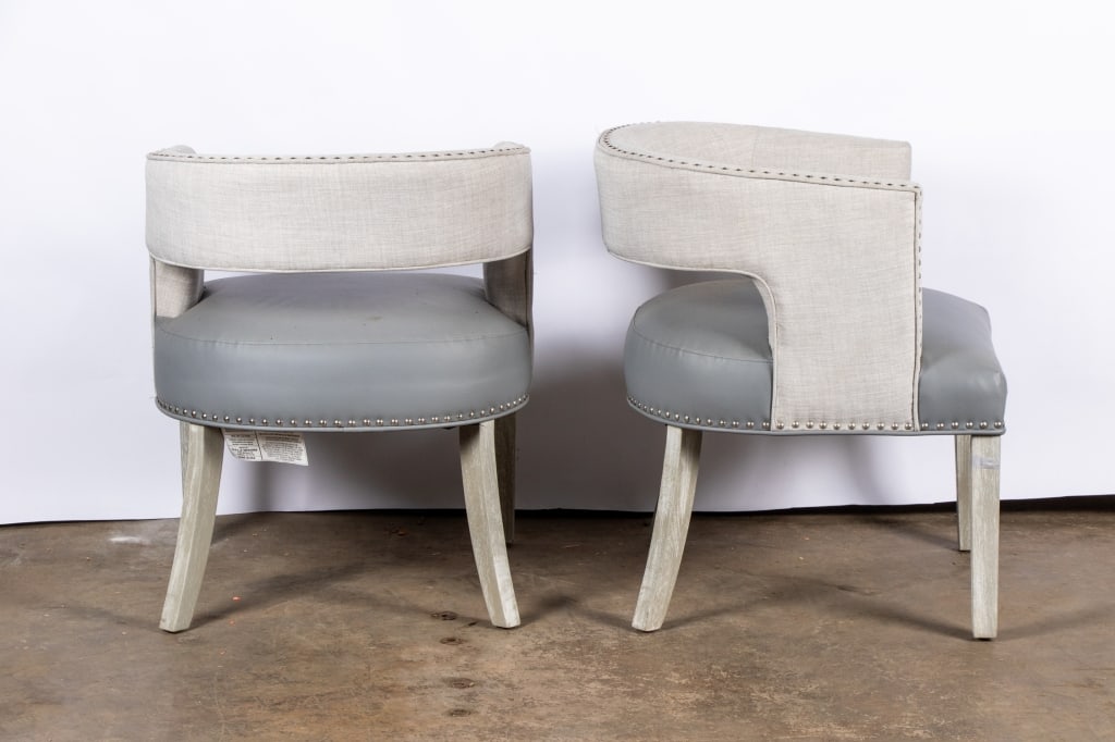 PAIR OF CONTEMPORARY ACCENT CHAIRS - 2