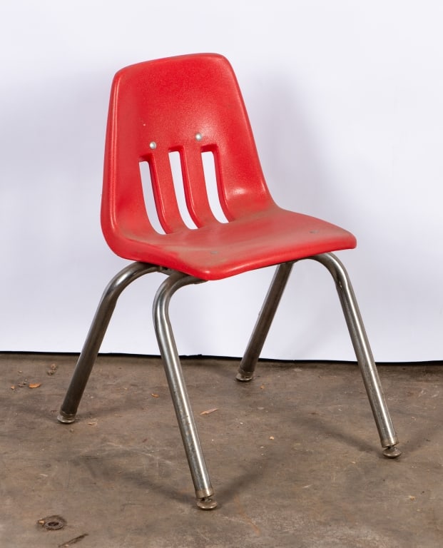 SET OF 4 VITCO PLASTIC SCHOOL CHAIRS - 2