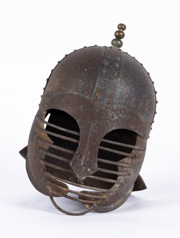 20TH C. REPRO STEEL MEDIEVAL HELMET - 2