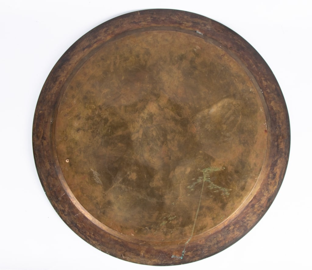 VINTAGE EGYPTIAN STYLE BRASS PLATTER - 7