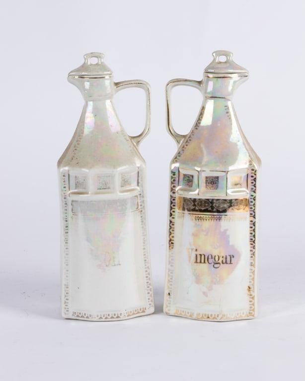 7-PIECE VINTAGE LUSTERWARE STORAGE SET - 4