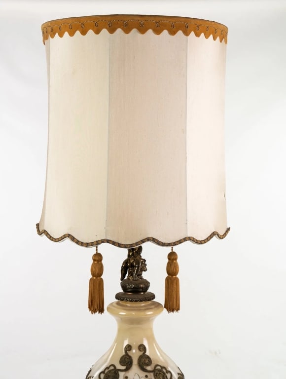 CARL FALKENSTEIN STYLE MONUMENTAL GLASS TABLE LAMP - 2