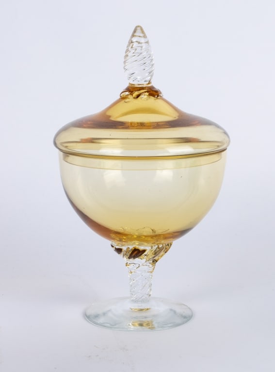 COLLECTION OF 4 MID-CENTURY GLASS ITEMS - 5