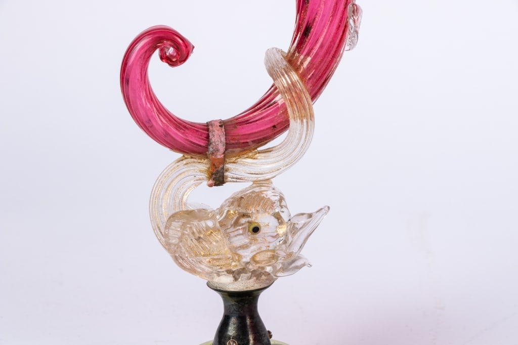 COLLECTION OF 3 CRANBERRY GLASS ITEMS - 6