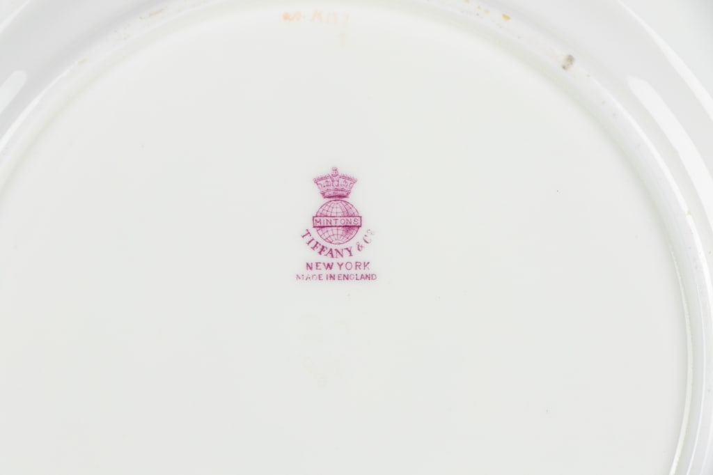 SET OF 12 MINTON PORCELAIN SERVICE PLATES - 7