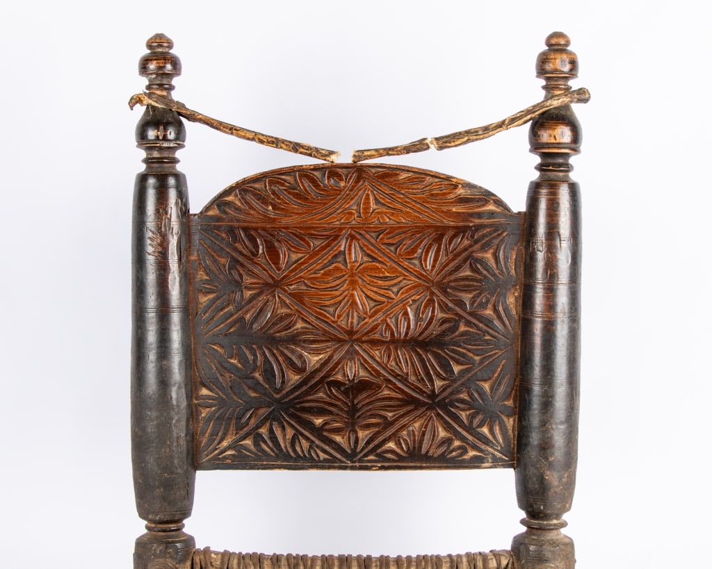 ANTIQUE SWAT VALLEY LOW CHAIR - 2