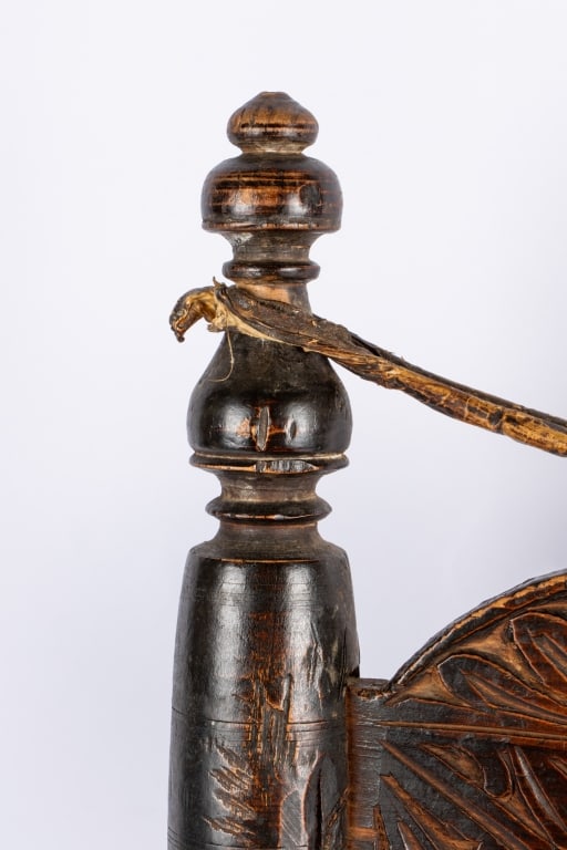 ANTIQUE SWAT VALLEY LOW CHAIR - 5