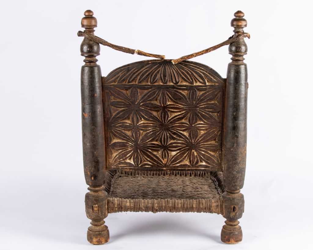 ANTIQUE SWAT VALLEY LOW CHAIR - 8