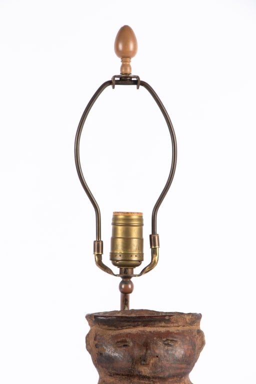 VINTAGE FIGURAL POTTERY TABLE LAMP - 3