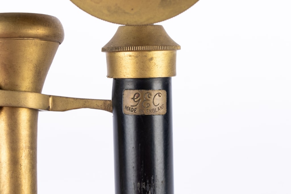 VINTAGE BRASS ROTARY TELEPHONE - 5