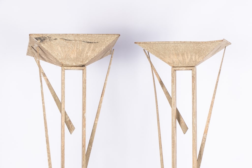 PAIR OF MCM TORCH?RE FLOOR LAMPS - 2