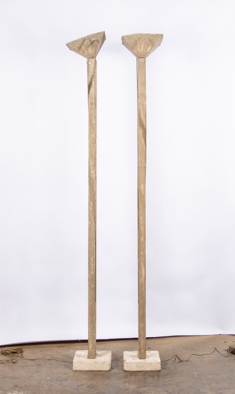 PAIR OF MCM TORCH?RE FLOOR LAMPS - 5